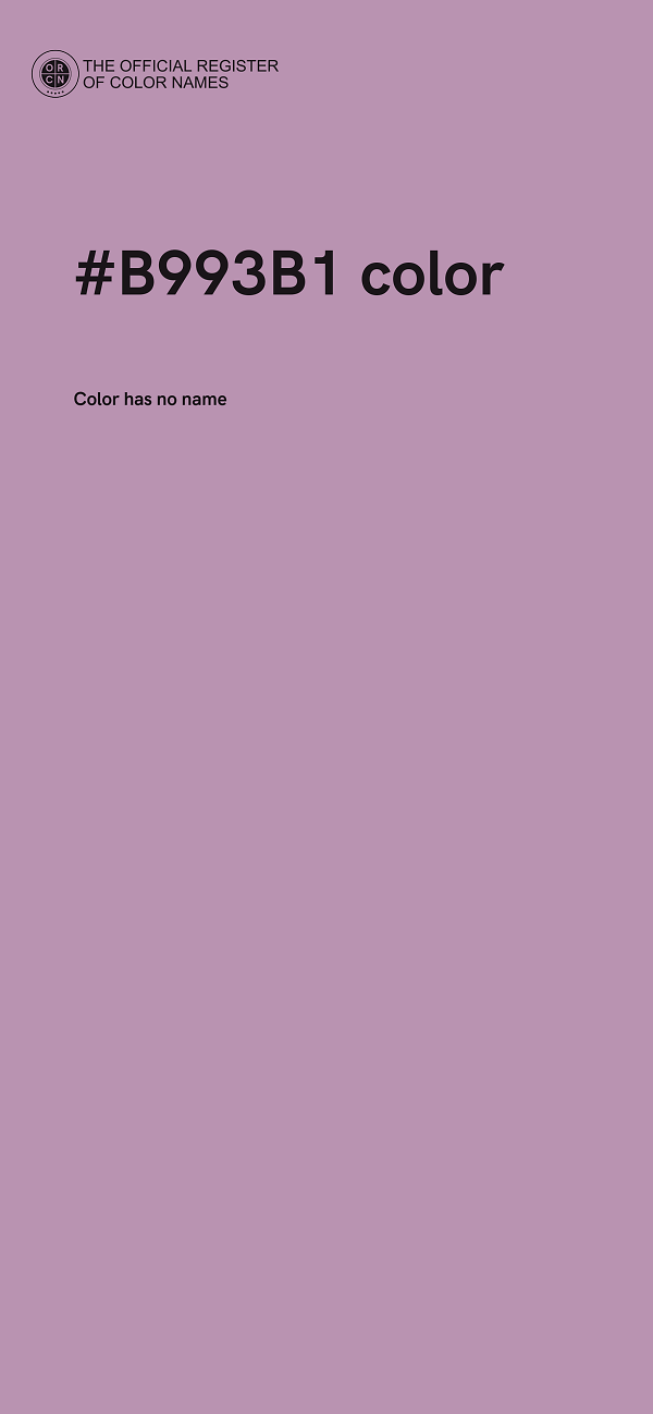 #B993B1 color image