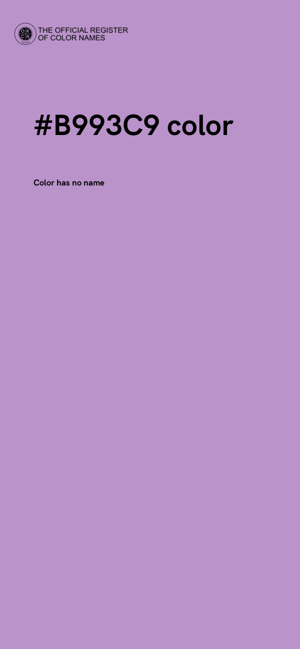 #B993C9 color image