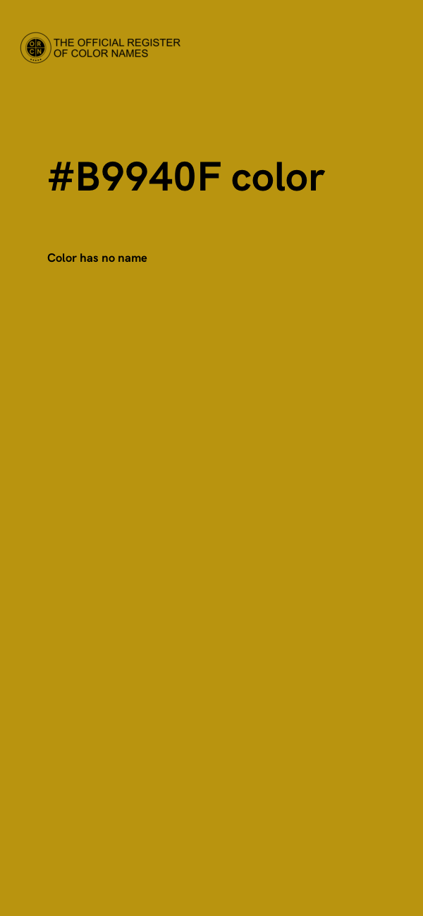 #B9940F color image