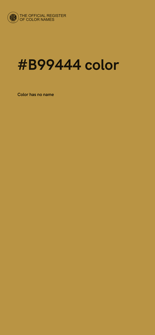 #B99444 color image