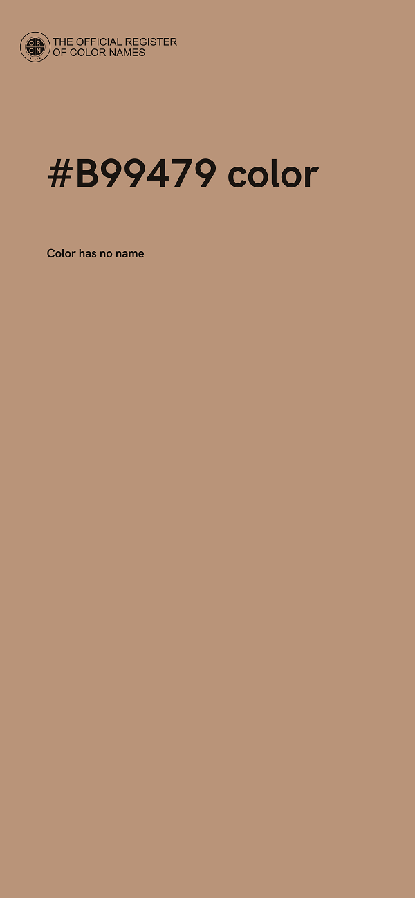 #B99479 color image