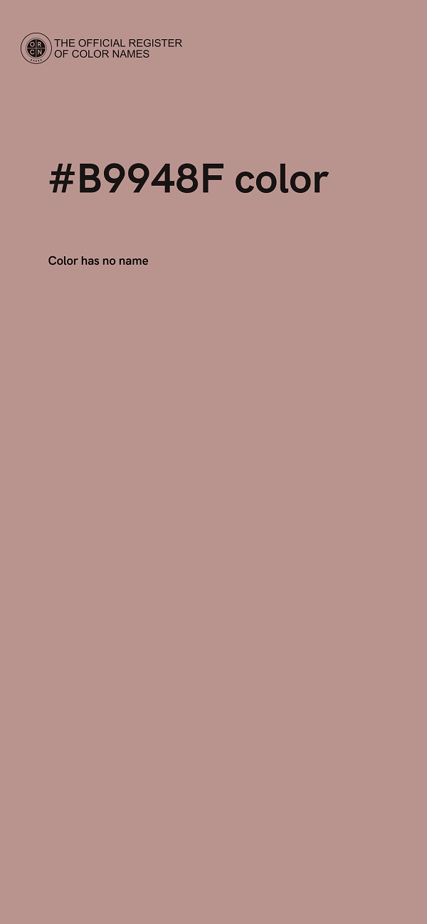 #B9948F color image