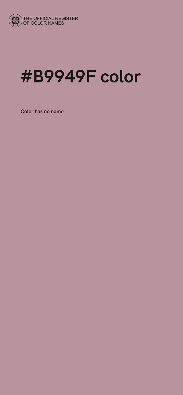#B9949F color image