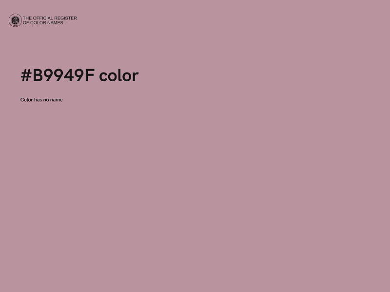 #B9949F color image