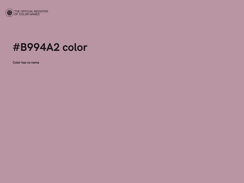 #B994A2 color image