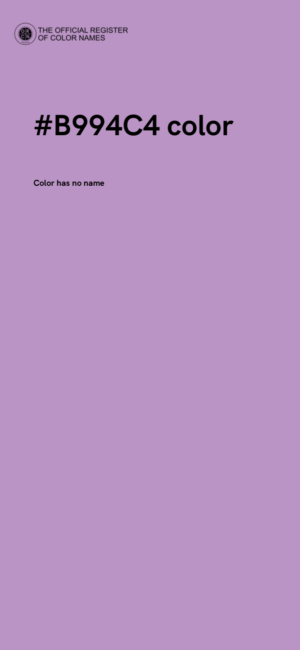 #B994C4 color image