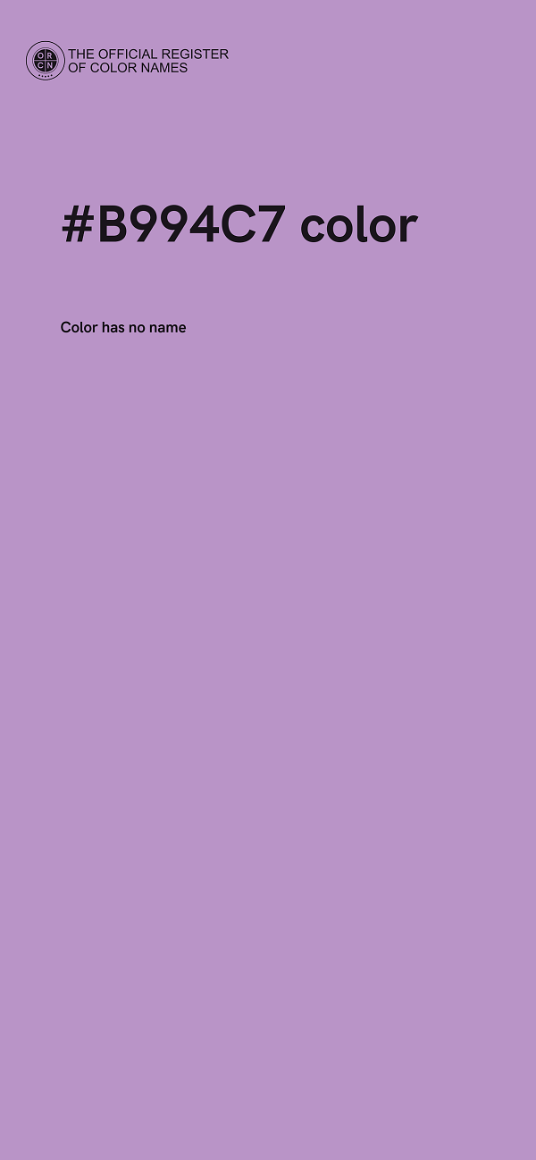 #B994C7 color image