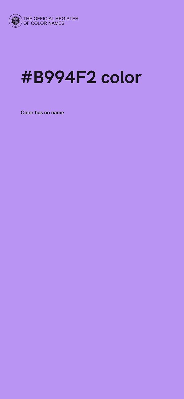 #B994F2 color image