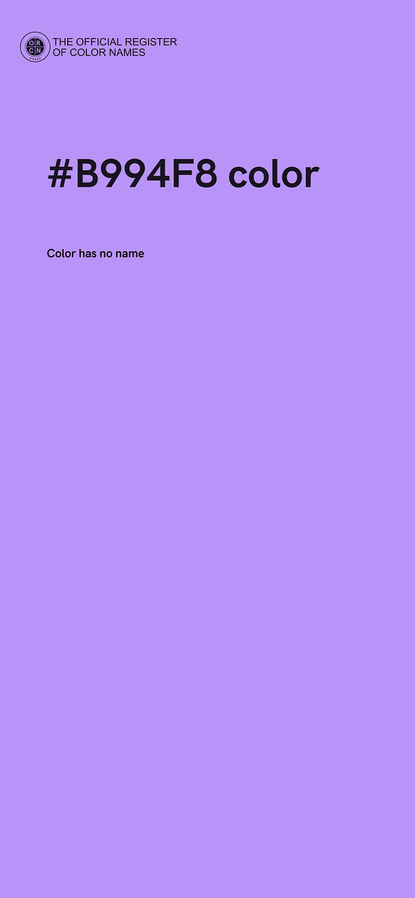 #B994F8 color image