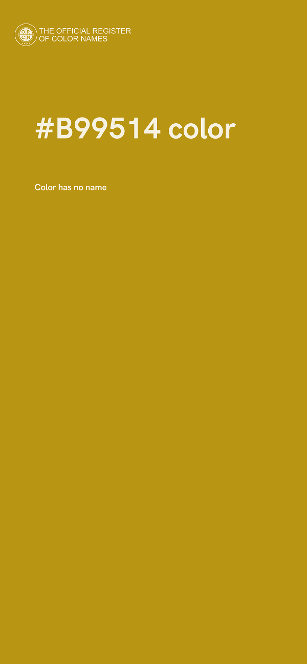 #B99514 color image