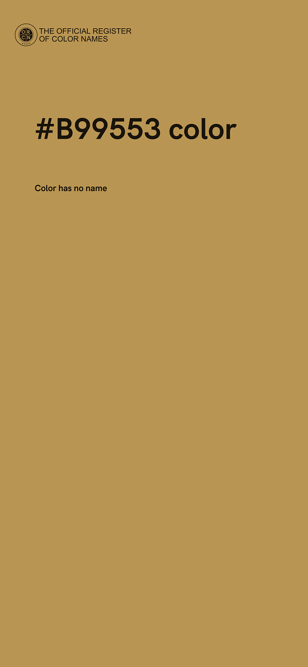 #B99553 color image