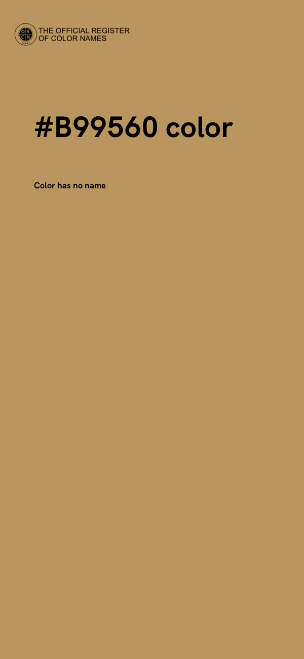 #B99560 color image
