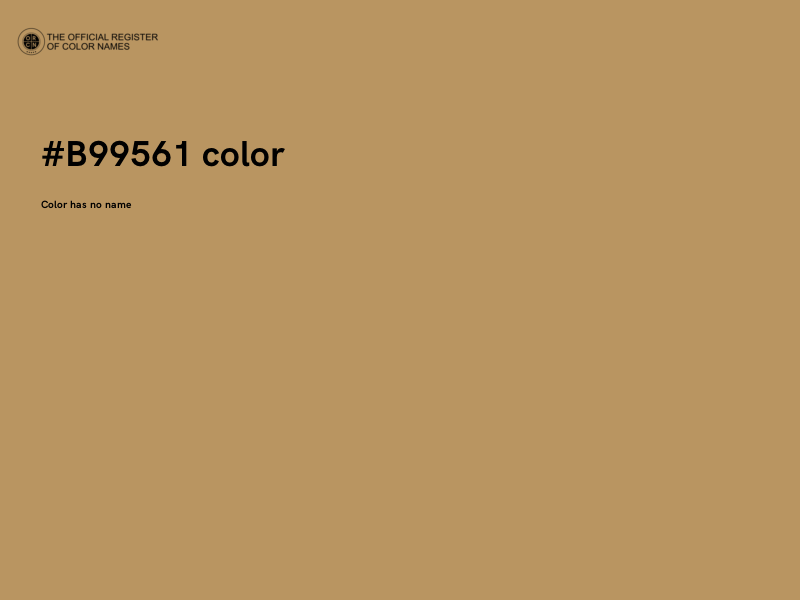 #B99561 color image
