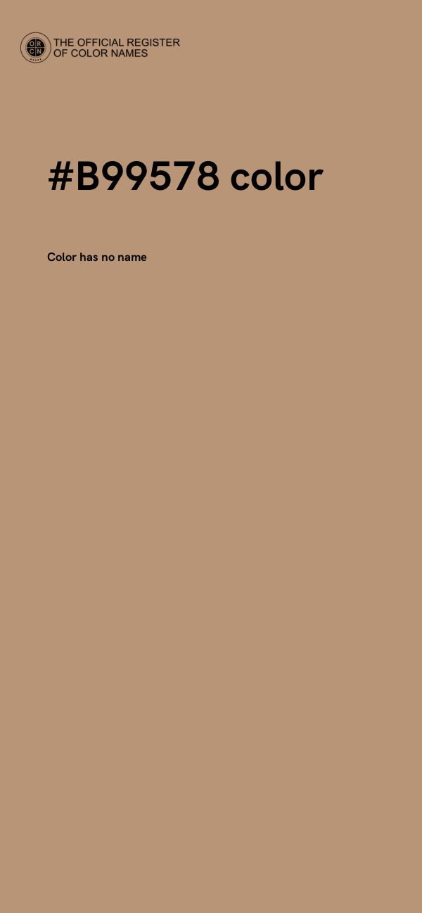 #B99578 color image