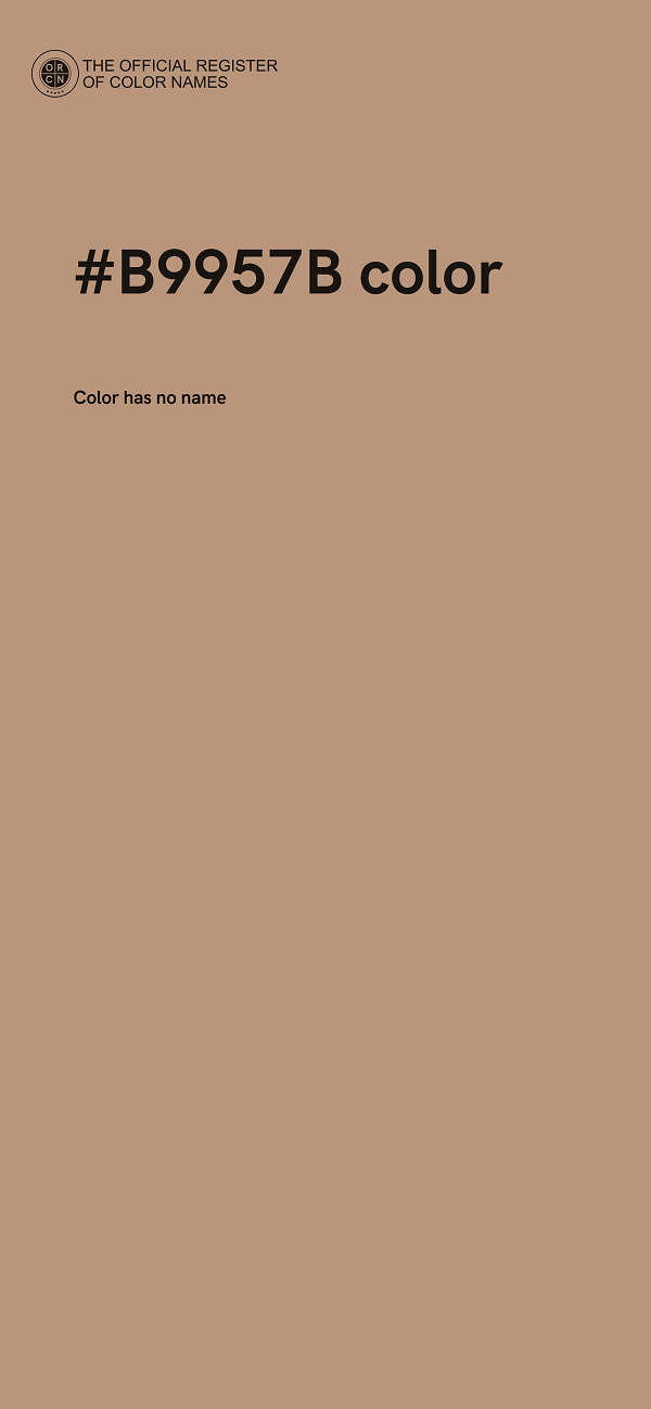 #B9957B color image