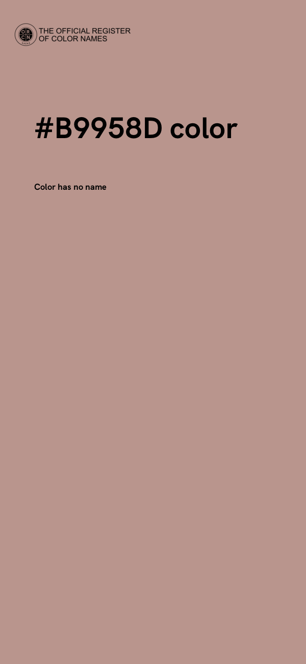 #B9958D color image
