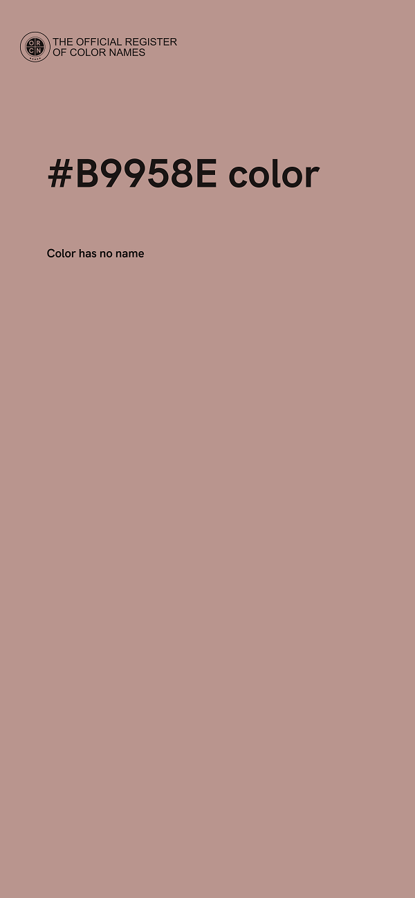 #B9958E color image