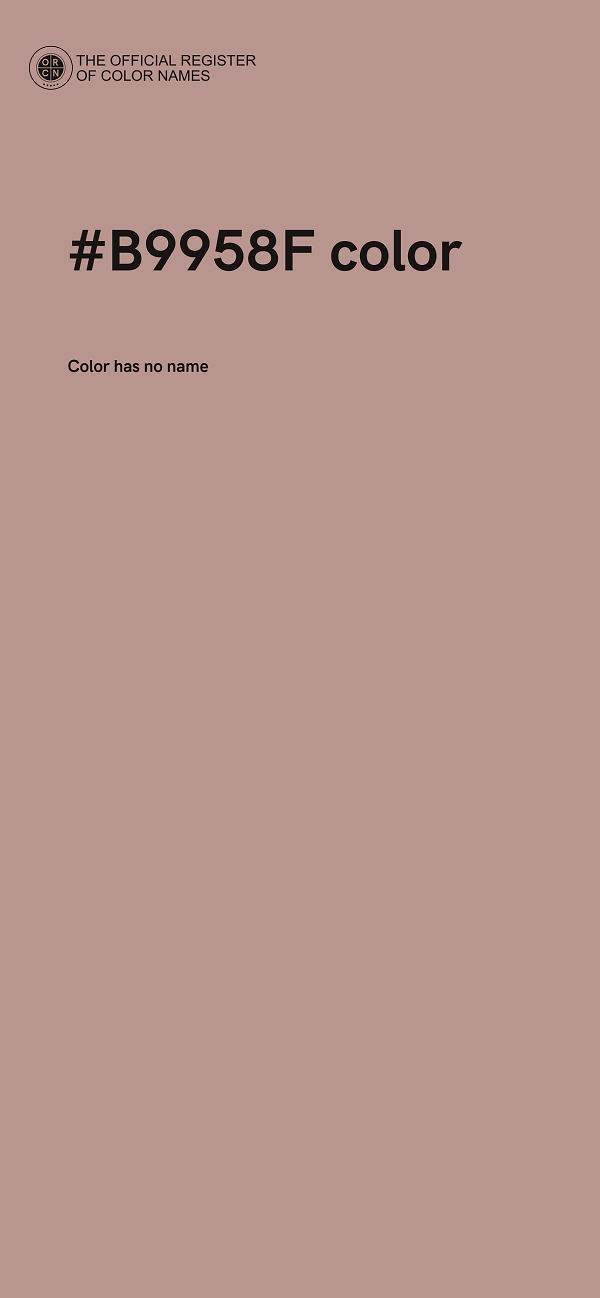 #B9958F color image