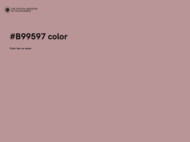 #B99597 color image