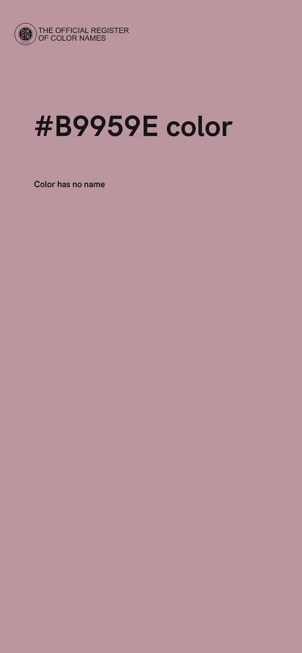 #B9959E color image