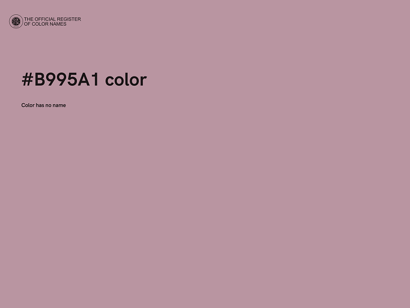 #B995A1 color image