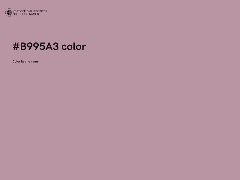 #B995A3 color image