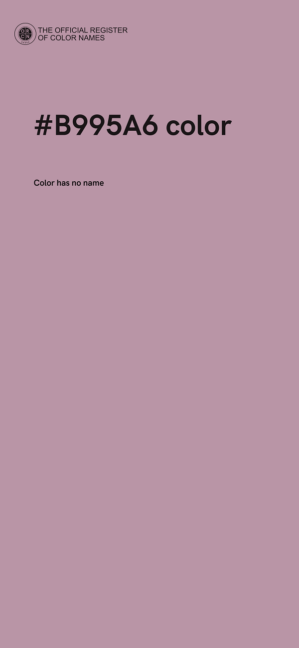#B995A6 color image