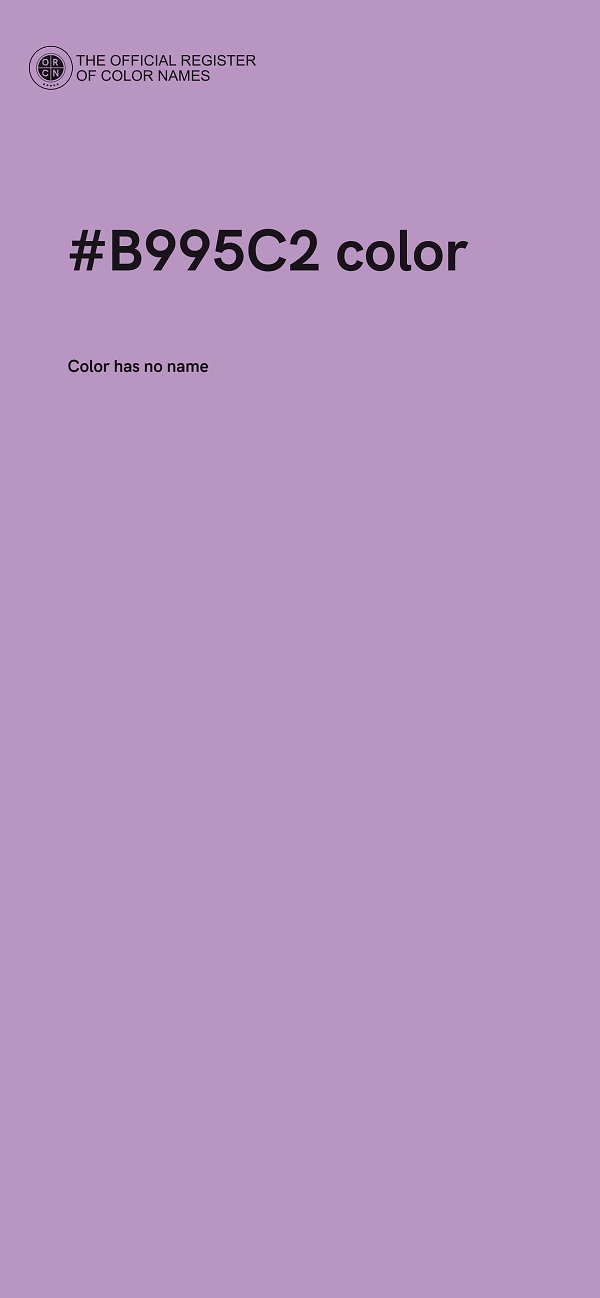 #B995C2 color image