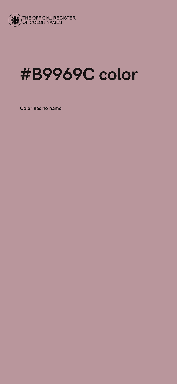 #B9969C color image