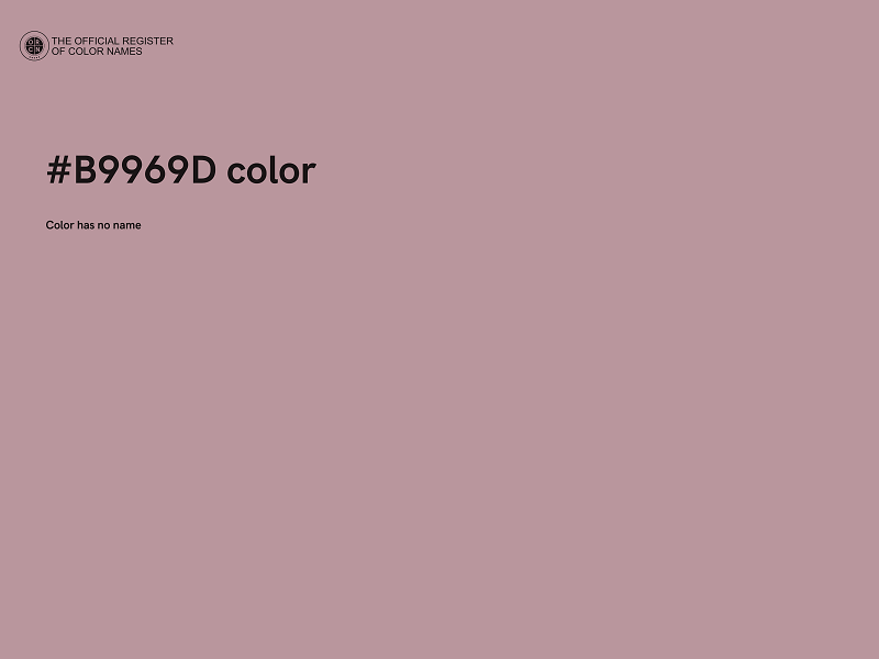 #B9969D color image