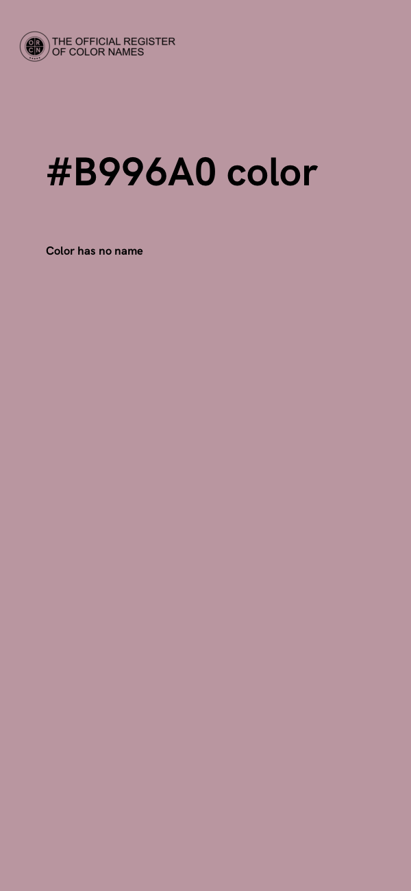 #B996A0 color image