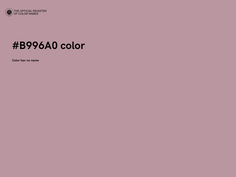 #B996A0 color image