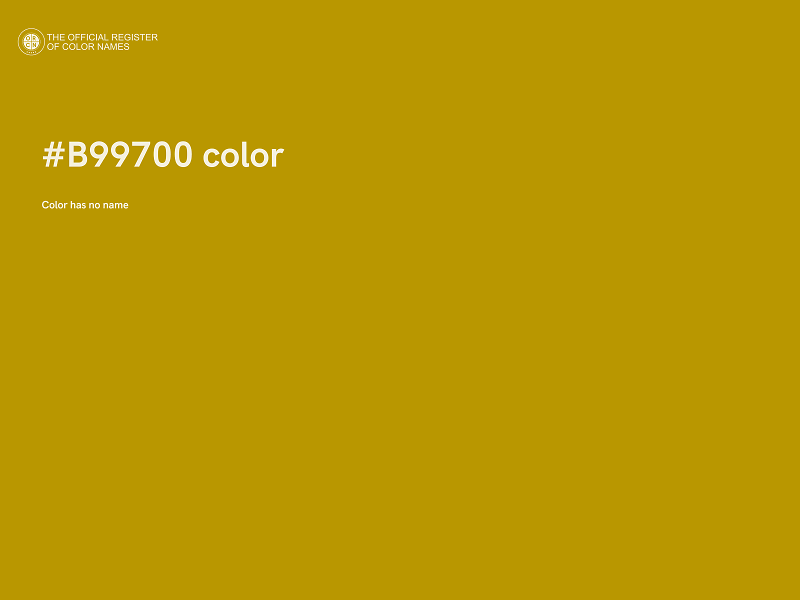 #B99700 color image