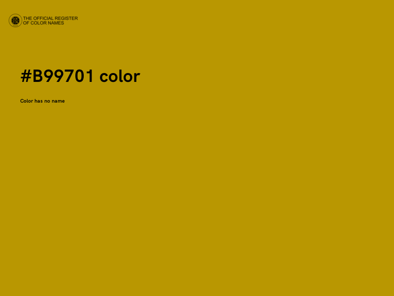 #B99701 color image