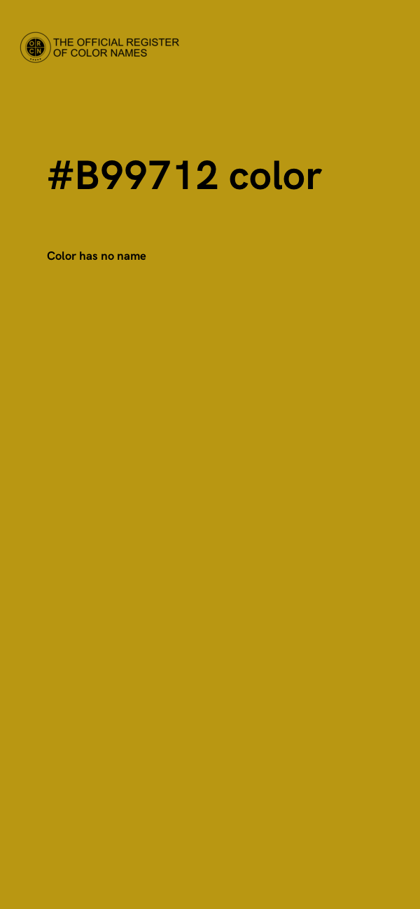 #B99712 color image