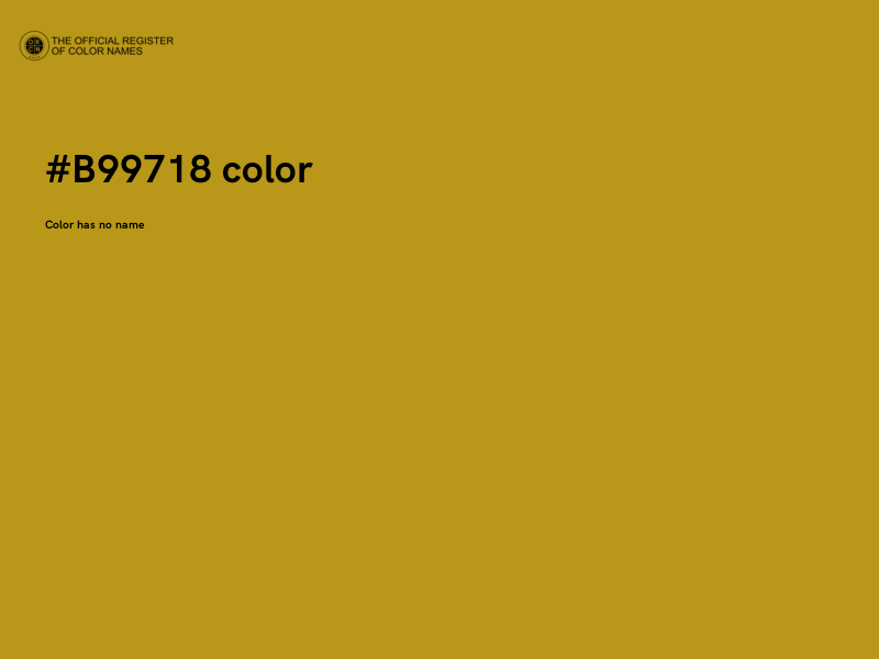 #B99718 color image
