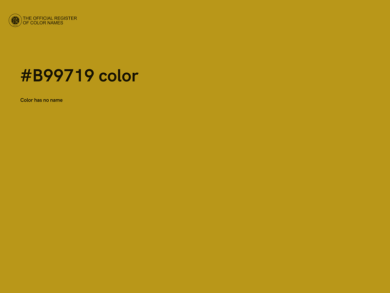 #B99719 color image