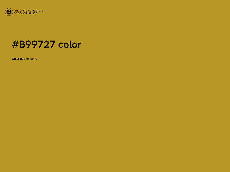 #B99727 color image