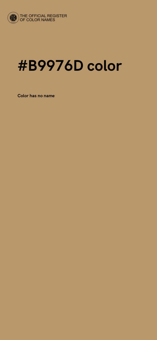 #B9976D color image