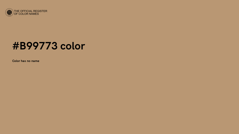 #B99773 color image
