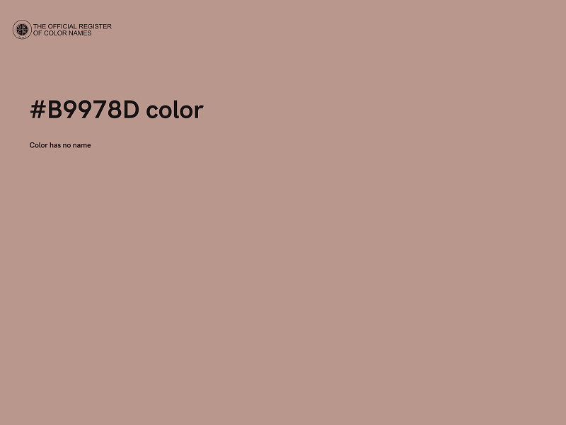 #B9978D color image