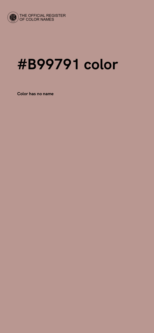 #B99791 color image