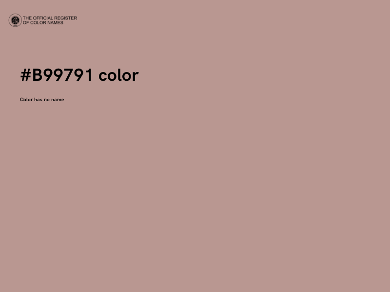 #B99791 color image