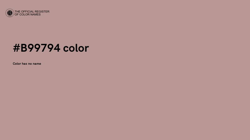 #B99794 color image