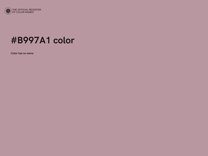 #B997A1 color image