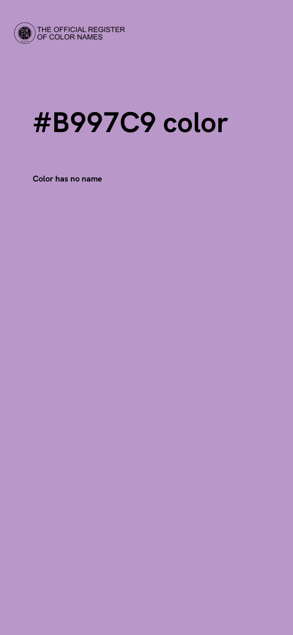 #B997C9 color image