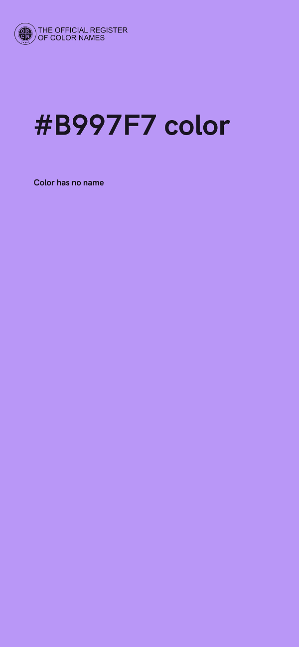#B997F7 color image