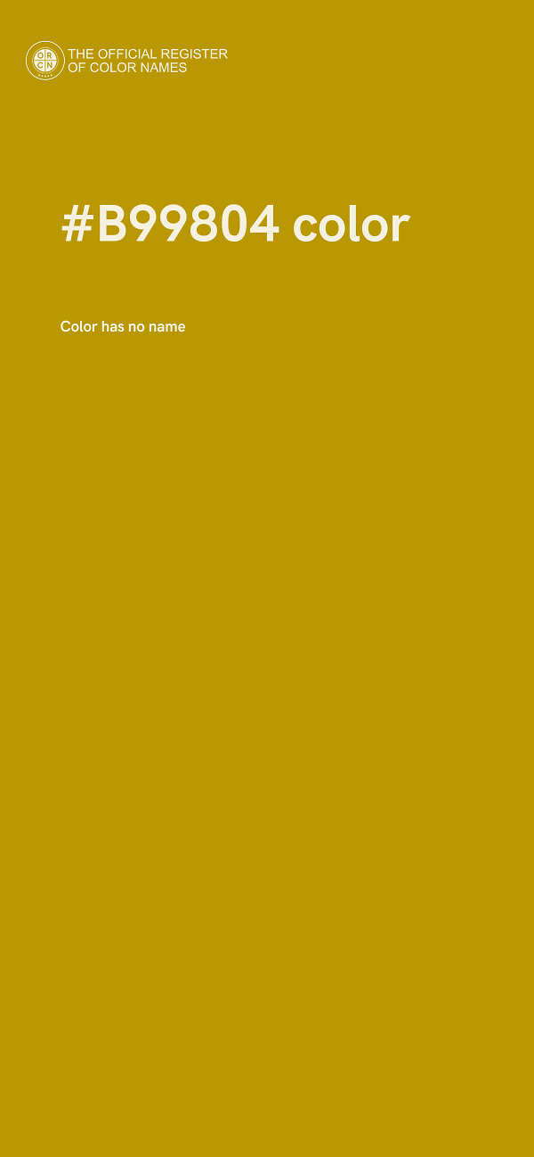 #B99804 color image