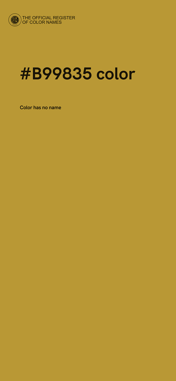 #B99835 color image