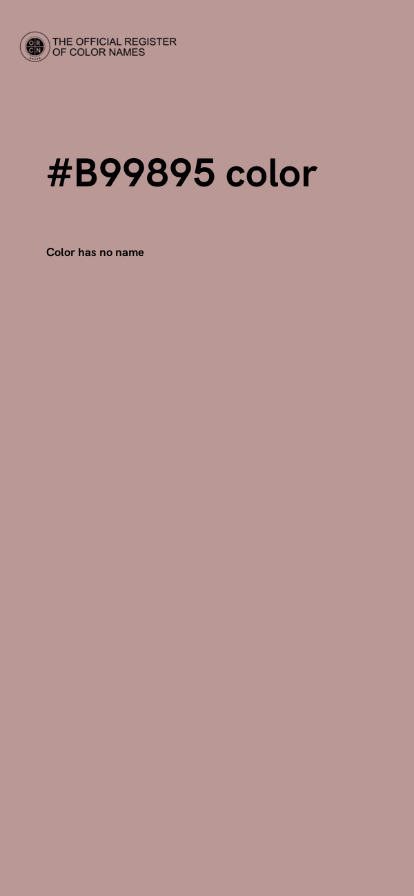 #B99895 color image